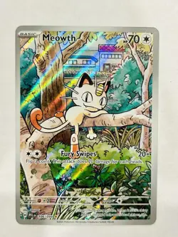 Meowth 106/094 Illustration Rare Phantasmal Flames Pokemon NM/M - Image 1
