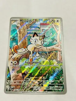 Meowth 106/094 Illustration Rare Phantasmal Flames Pokemon NM/M - Image 2