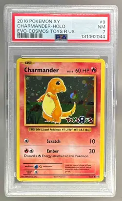 2016 Pokemon XY Evolutions Toys R US 9 Charmander Holo Promos PSA 7 131462044 - Image 1
