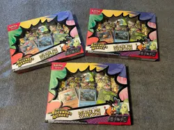 (3x) Ascended Heroes First Partners Deluxe Pin Collection Pokemon TCG Sealed Lot - Image 1