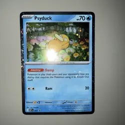 Pokemon TCG Psyduck MEP 007 Black Star Promo Cosmos Holo - Image 1