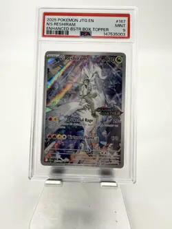 PSA 9 MINT N's Reshiram Journey Together STAMP Illustration Rare Pokemon 167/159 - Image 1