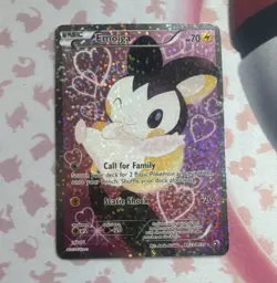 Pokemon Emolga Full Art Holo Ultra Rare Legendary Treasures RC23/RC25 Eng - Image 1