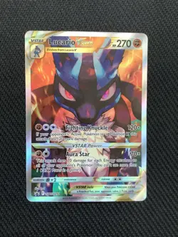 Pokemon TCG Lucario VSTAR SWSH291 SWSH: Sword & Shield Black Star Promo - Image 2
