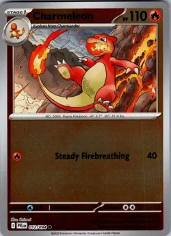 Charmeleon Phantasmal Flames 012/094 Common Reverse Holo Pokemon Near Mint - Image 1