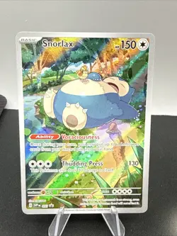 Pokemon 151 Snorlax SVP 051 Black Star ETB Promo Full Art Holo - Image 1