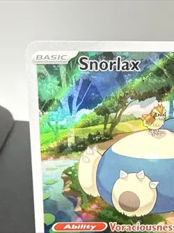 Pokemon 151 Snorlax SVP 051 Black Star ETB Promo Full Art Holo - Image 3