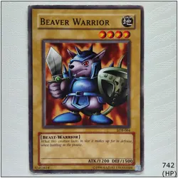 Beaver Warrior - LOB-064 - Common Unlimited Yugioh - Image 1