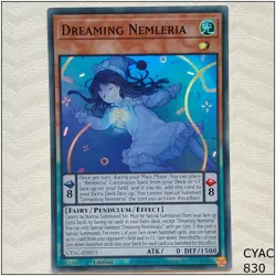 Dreaming Nemleria- CYAC-EN015 - Super Rare 1st Edition Yugioh - Image 1