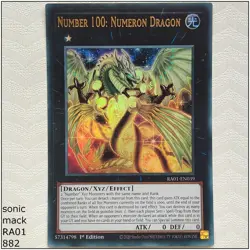 Number 100: Numeron Dragon - RA01-EN039 - 1st Edition Yugioh - Image 1