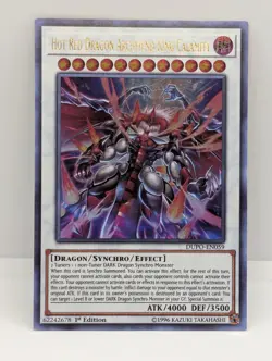 HOT RED DRAGON ARCHFIEND KING CALAMITY EN059 DUEL POWER YU-GI-OH 1ST EDITION LP - Image 1