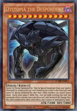 Yugioh! LP Dystopia the Despondent - JUMP-EN075 - Ultra Rare - Limited Edition L - Image 1