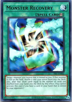 Yugioh: Monster Recovery - PSV-EN066 - Rare - Unlimited 25th Reprint - NM - Image 1