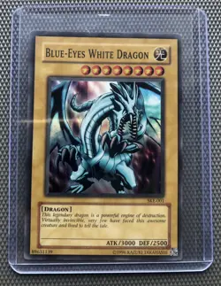 Yugioh - Blue-Eyes White Dragon SKE-001 Super Rare LP - Image 1