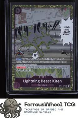 Lightning Beast Kiten (Dash Pack) OP15-076 - Adventure on Kami's Island - (NM) - Image 1