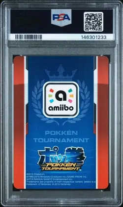 PSA 9 MINT SHADOW MEWTWO AMIIBO BONUS CARD POKKEN TOURNAMENT POKEMON - Image 2