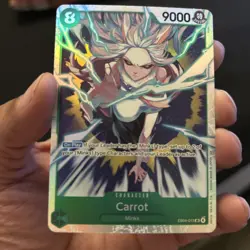 One Piece CCG Bandai Carrot Character Card EB04-013 Holo 9000 Power - Image 1