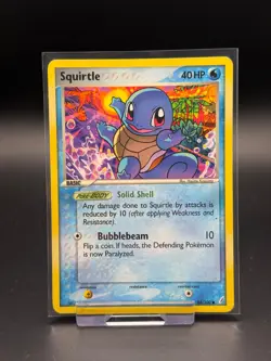 Squirtle 64/100 EX Crystal Guardians LP Pokemon Card TCG Vintage 2006 - Image 1