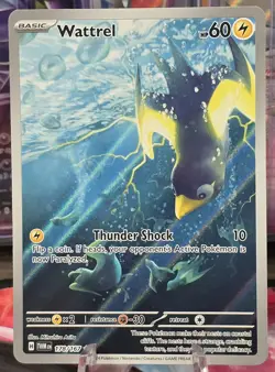 Pokemon TCG Wattrel Scarlet & Violet Twilight Masquerade Holo Card 178/167 IR - Image 1