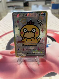 Psyduck Sparkle Cute Fan Art Card - Image 1