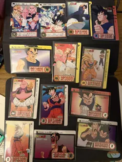 Dragon Ball Z - DBZ Carddass Hondan Part 24 - 13x Regular Cards 1995 - Bandai - Image 1