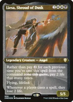 NM - Foil - Liesa, Shroud of Dusk (Foil Etched) - 606 - Commander Legends - Image 1