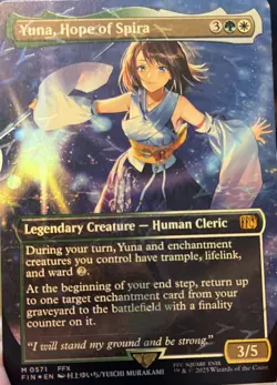 Magic MTG Yuna, Hope of Spira Final Fantasy Chocobo Track Foil NM/NP - Image 1