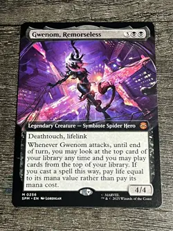 Gwenom Remorseless Extended Art Nonfoil #0256 MTG Spider-Man - Image 1