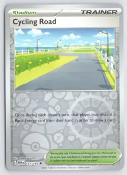 Cycling Road 157/165 Pokemon 151 Reverse Holo Uncommon Near Mint - Image 1