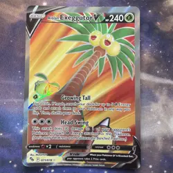 Alolan Exeggutor V (Full Art) 071/078 Pokemon GO Holo - Image 1