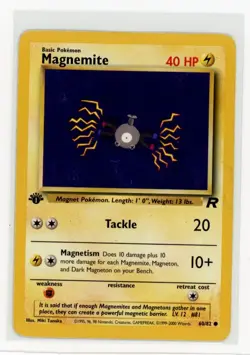 Pokemon 1st Edtion Team Rocket #60/82 Magnemite - Image 1