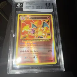 Pokemon TCG Charizard 11/108 2016 Evolutions Reverse Holo 6.5 Beckett BGS - Image 1