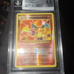 Pokemon TCG Charizard 11/108 2016 Evolutions Reverse Holo 6.5 Beckett BGS - Image 2