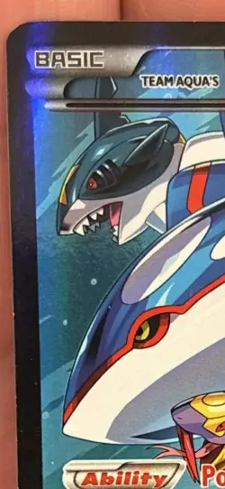 Pokemon TCG Team Aqua's Kyogre EX 6/34 Double Crisis Full Art Holo LP - Image 3