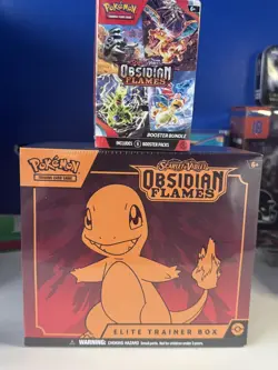 Pokemon: Scarlet & Violet Obsidian Flames ETB and Booster bundle - Image 1
