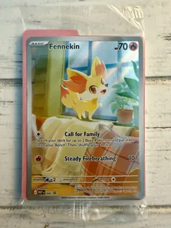 SEALED - Pokemon TCG Fennekin 080 - Black Star PROMO FULL ART Chaos Rising ETB!! - Image 1