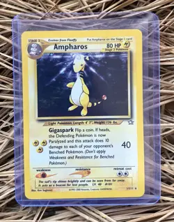 Pokemon TCG Neo Genesis Ampharos 1/111 Holo Rare Unlimited English - Image 1