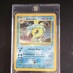 Pokemon TCG Base Set Gyarados 6/102 Holo Rare Unlimited 1999 WOTC - Image 1