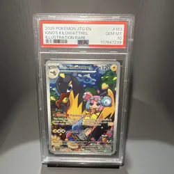 2025 POKEMON JTG EN-JOURNEY TOGETHER ILLUSTRATION RARE IONO'S KILOWATTREL PSA 10 - Image 1