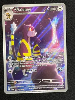 Pokemon Watchog Illustration Rare ME04: Chaos Rising 097/086 NM - Image 1