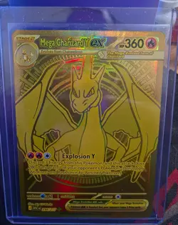 Pokemon TCG ASCENSION HERO Mega Charizard Y EX GOLD Holo Full Art 294/217 - Image 1