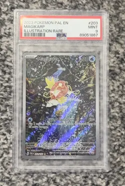 Pokemon TCG Magikarp Paldea Evolved 203/193 PSA 9 Illustration Rare - Image 1