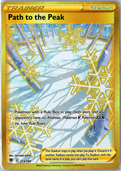 2022 Pokemon TCG Astral Radiance - 213/189 Path to the Peak - Secret Rare - Image 1