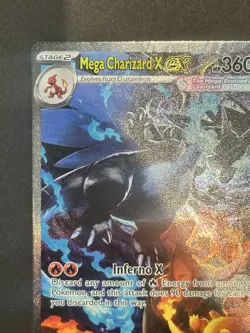 Mega Charizard X Ex 125/094 Phantasmal Flames Special Illustration Rare Pokemon - Image 2