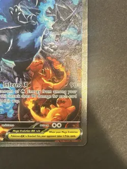 Mega Charizard X Ex 125/094 Phantasmal Flames Special Illustration Rare Pokemon - Image 4