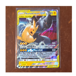 Pikachu & Zekrom GX Sm-Team Up Ultra Rare Full Art Holo 33/181 EN - Image 1