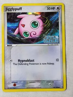Played (LP) Jigglypuff - Reverse Holo #53 Crystal Guardians Pokemon TCG - Image 1