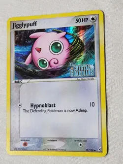 Played (LP) Jigglypuff - Reverse Holo #53 Crystal Guardians Pokemon TCG - Image 3