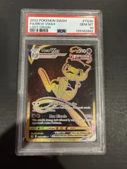 GRADED PSA 10 2022 Pokemon SWSH FA/Mew VMax Lost Origin #TG30 - Image 1