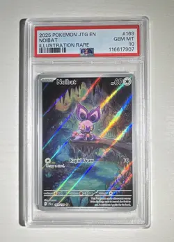 The Pokemon Company Noibat 169/159 Illustration Rare Holo PSA 10 - Image 1